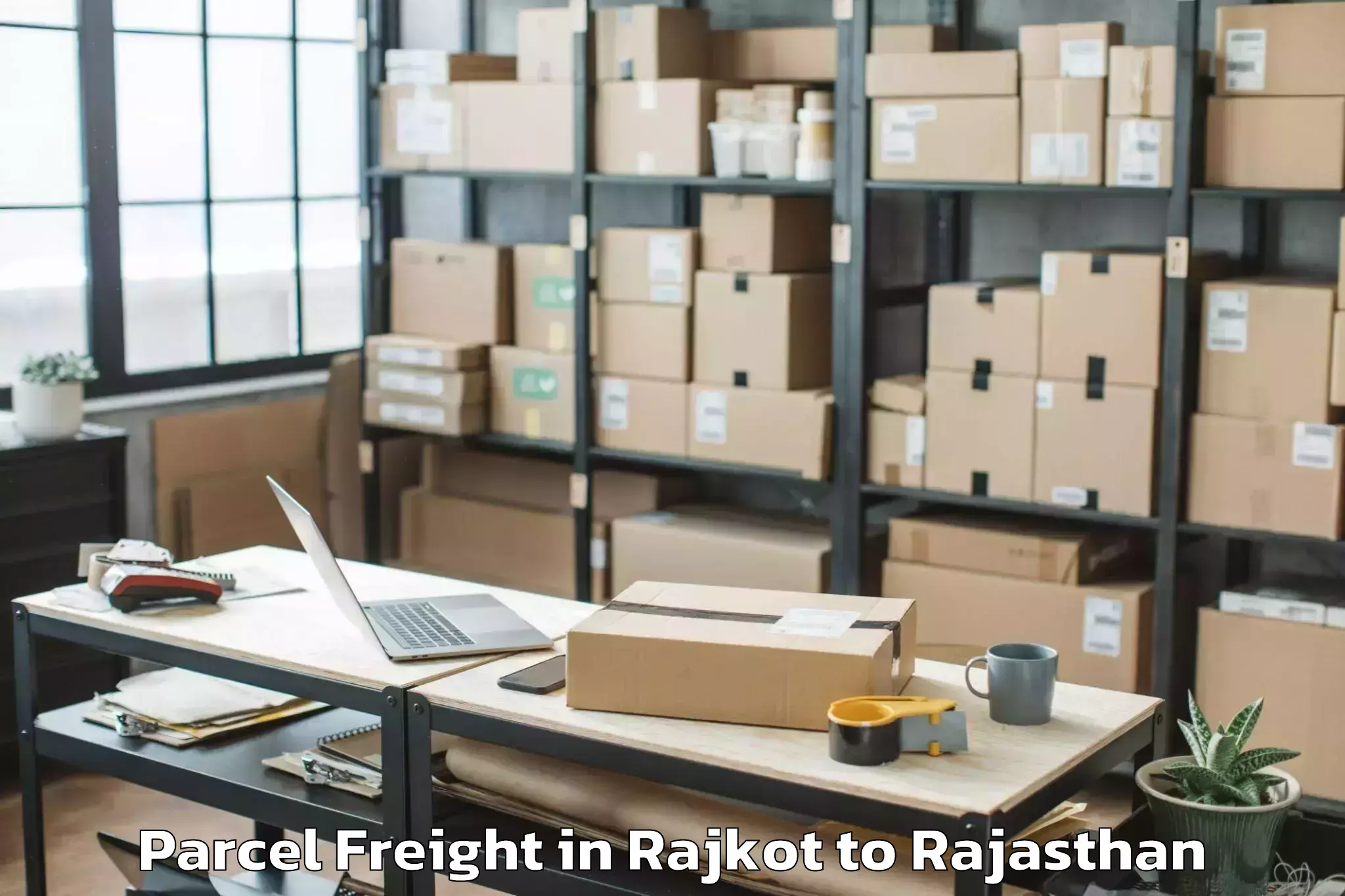 Quality Rajkot to Jaisalmer Airport Jsa Parcel Freight